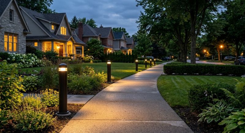 Sidewalk Lighting Installation in Kansas City, MO